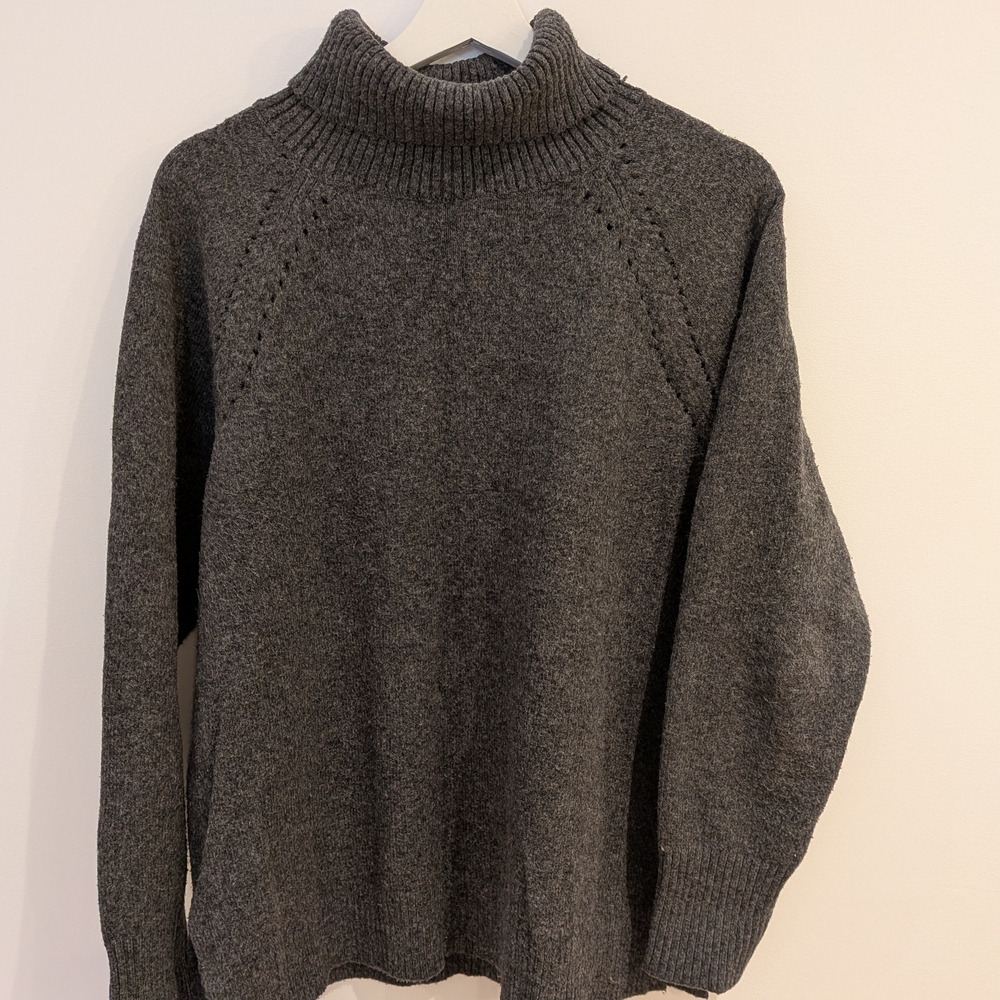 Knit Turtleneck GAP Sweater (Large) Fishermen, Minimalist, Dark Academia Cabin